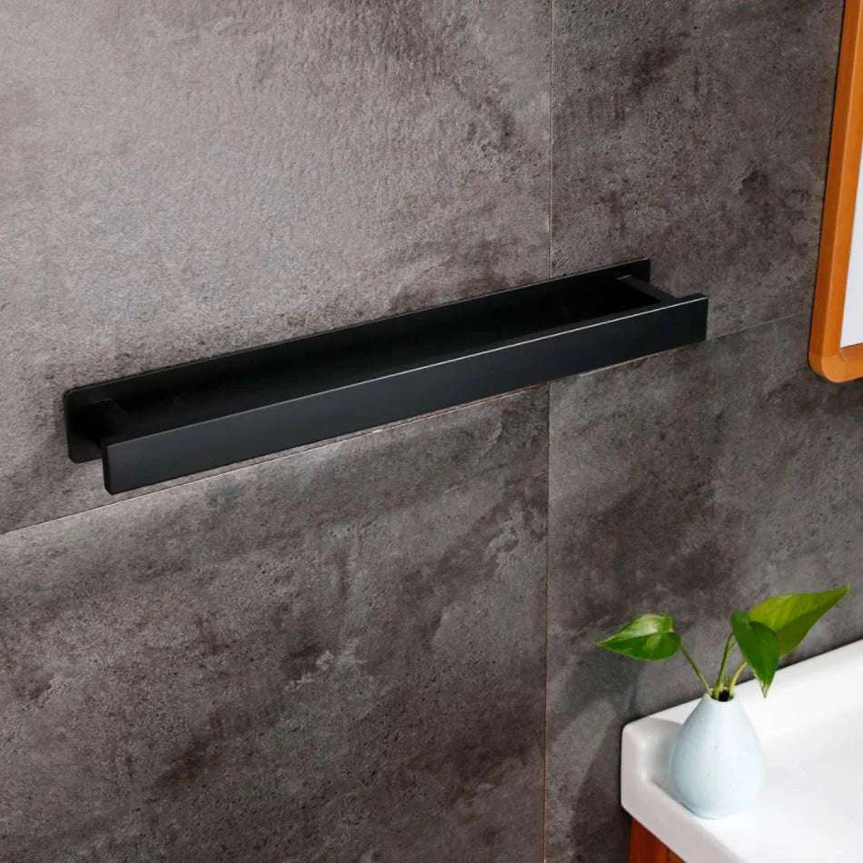 Sleek Adhesive Towel Bar