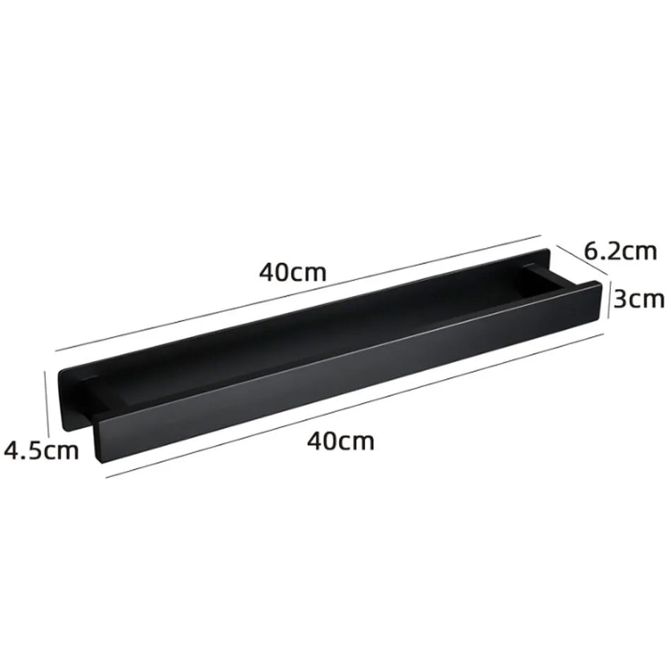 Sleek Adhesive Towel Bar