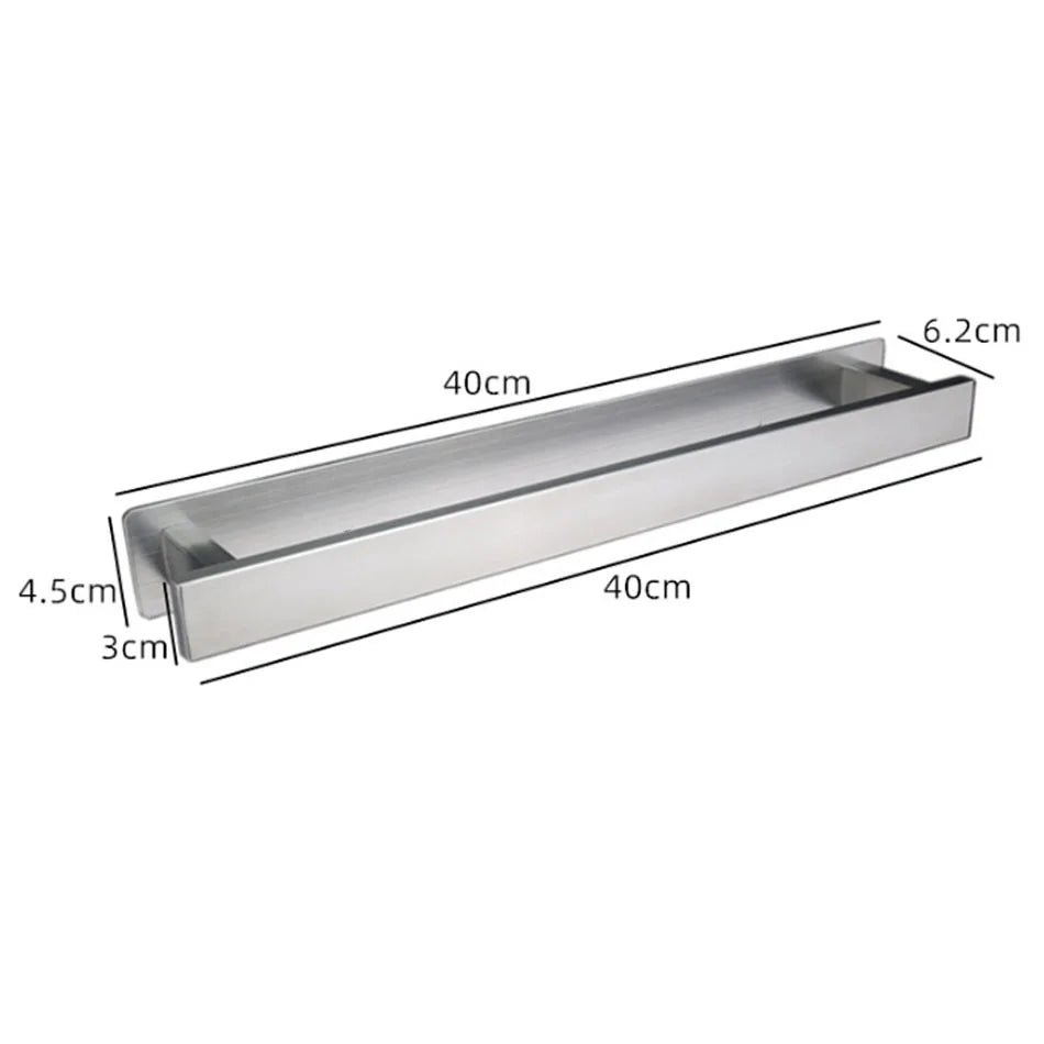 Sleek Adhesive Towel Bar