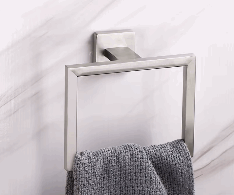 Wall Mounted Square Shaped Towel Holder