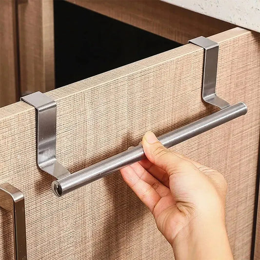 Stainless Steel Over-Door Towel Rack