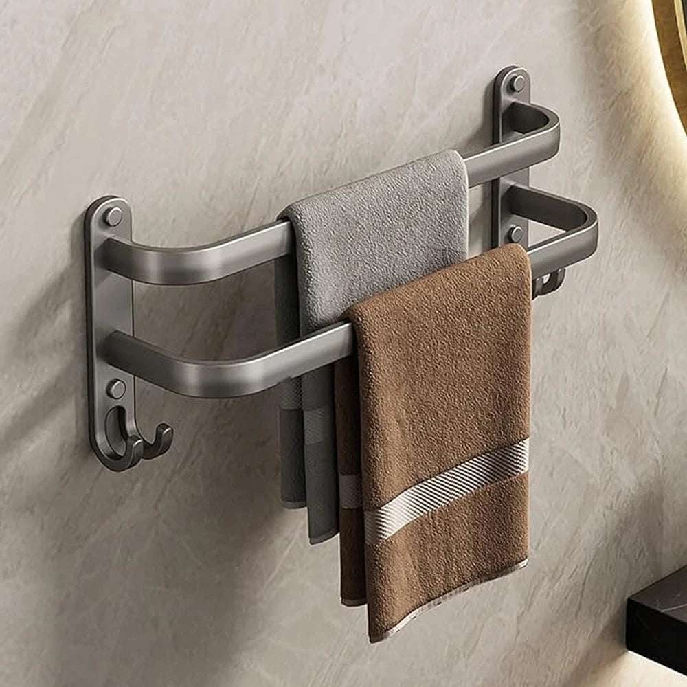 Towel Bar with Hooks
