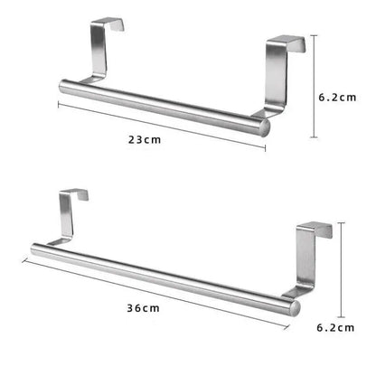 Stainless Steel Over-Door Towel Rack