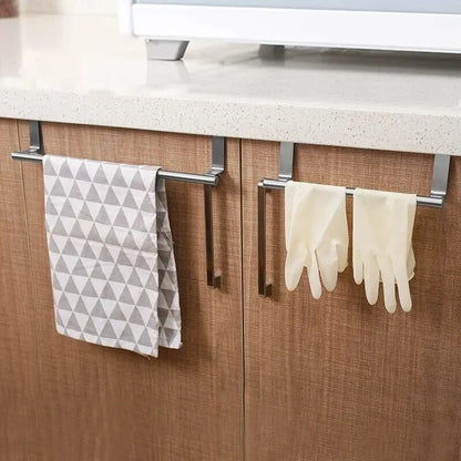 Stainless Steel Over-Door Towel Rack