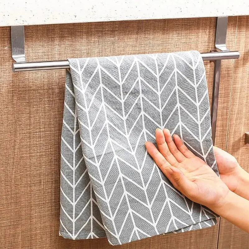 Stainless Steel Over-Door Towel Rack