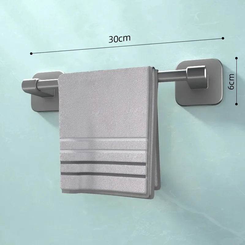 No-Drill Bathroom Towel Bar