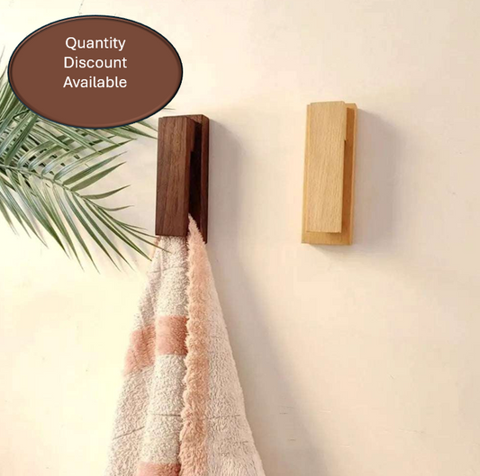 Adhesive Wooden Wall Hook